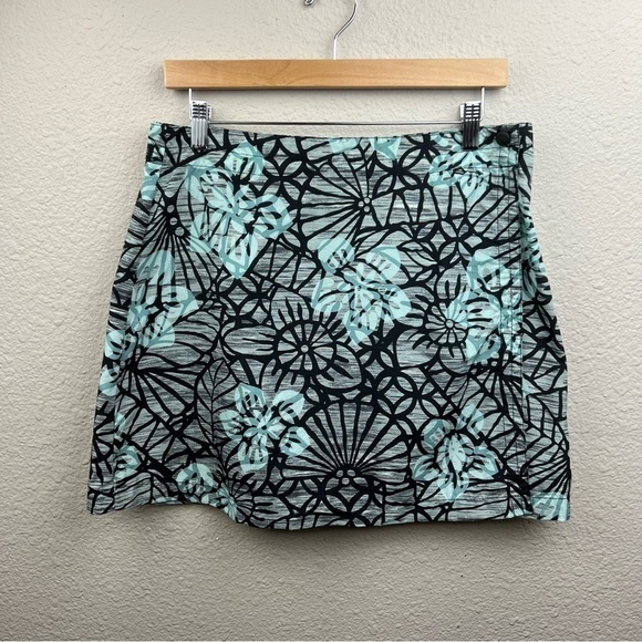 Columbia Buga Bliss Water Wrap Skirt in Blue and Black Sz 10 - Picture 1 of 9